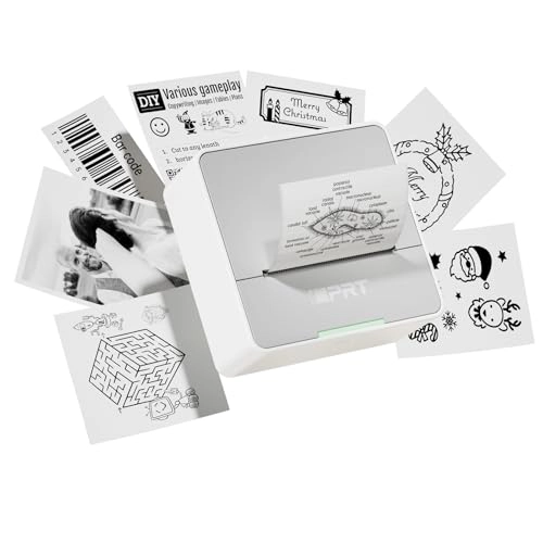 iDPRT Portable Sticker Maker - Thermal Printer 1 Roll Sticker Paper Blue