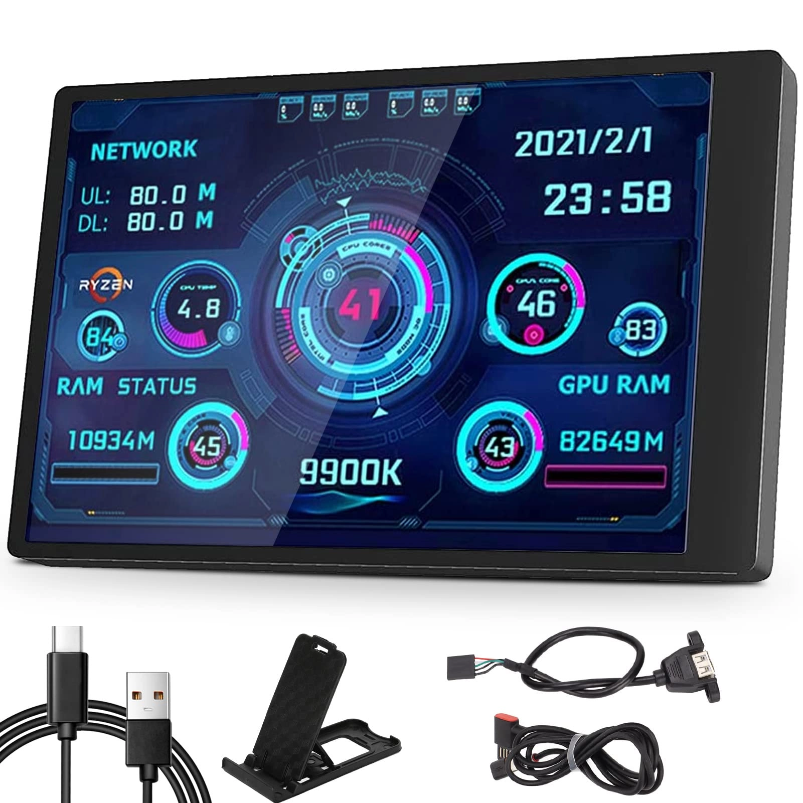 Goshyda 3.5in IPS USB Mini Screen - 320 x 480