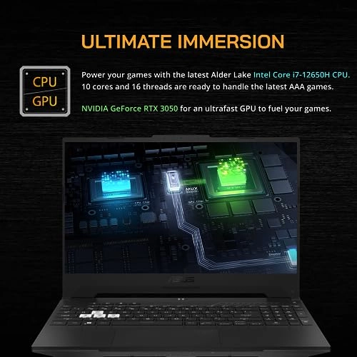 TUF F15 - 15.6'' i7-12650H 16GB DDR5 1TB PCIe SSD