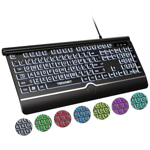 Large Print Backlit Keyboard - Wired