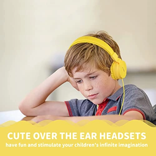 Kids Headphones - 40mm 3.5mm Yellow