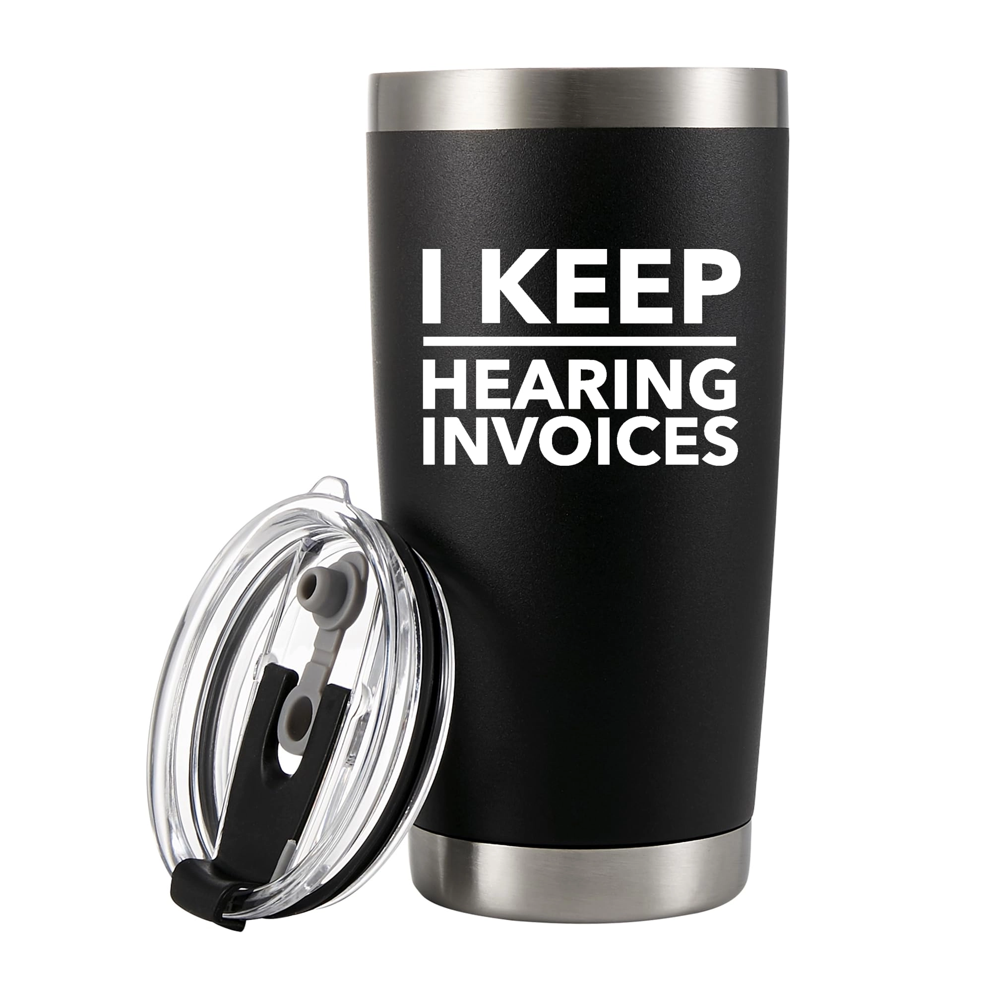 panvola Stainless Steel I Keep Hearing invoices Tumbler - 591ml