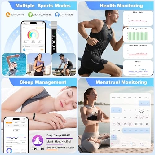 Smart Bracelet - 24/7 Heart Rate Blood Oxygen 24H Sleep Tracker