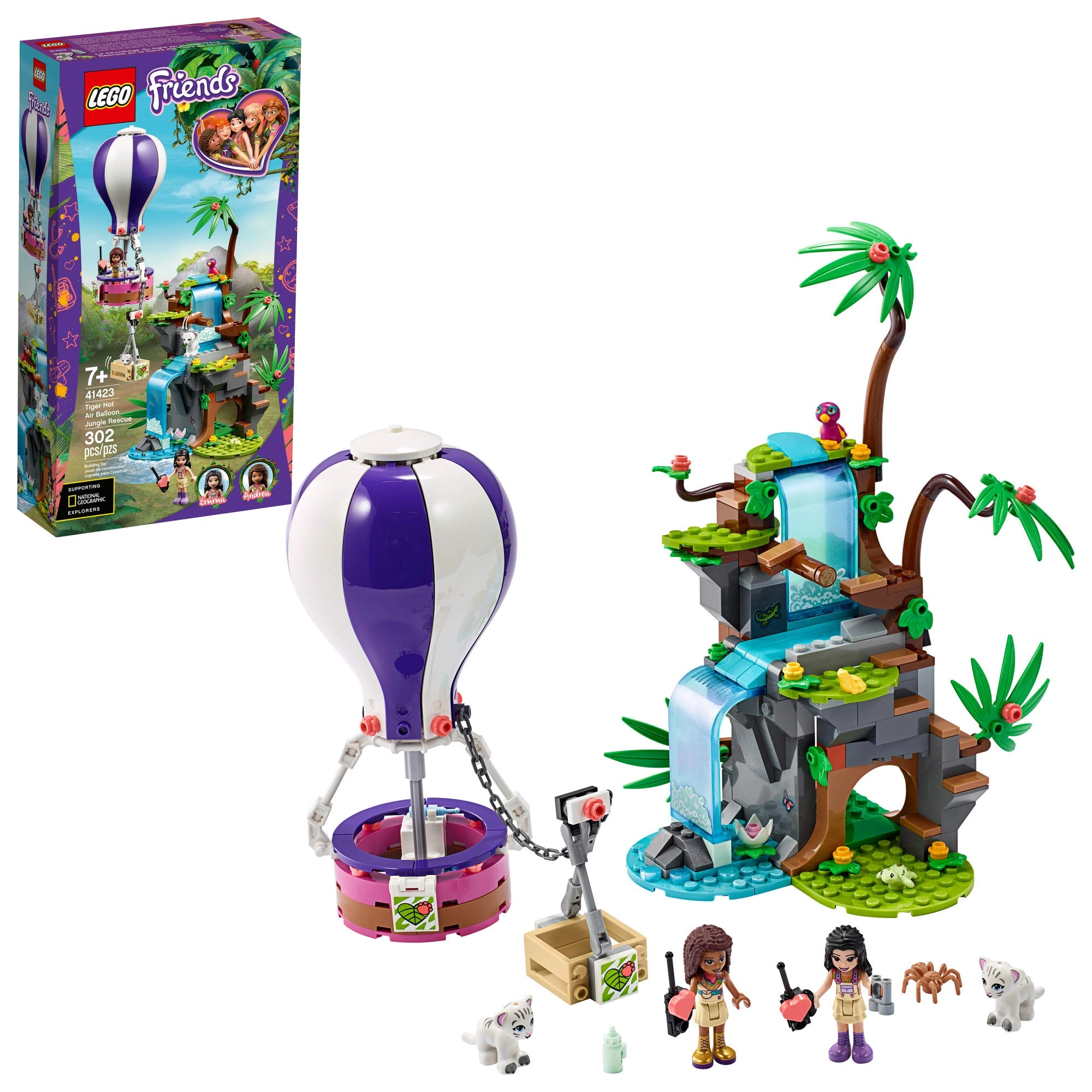 LEGO Friends Tiger Hot Air Balloon Jungle Rescue (41423)
