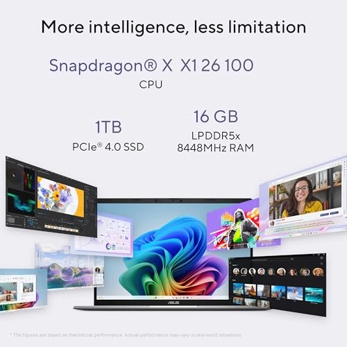 Vivobook S S3407QA-KP014W - 14'' Snapdragon X 16GB DDR5 1TB SSD