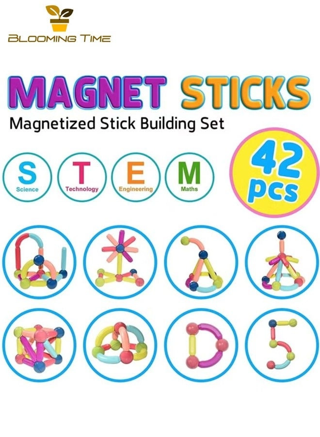 Puzzle magnetic building block - 42 pcs