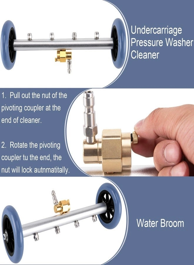 Undercarriage Pressure Washer Attachment - 2in1 16 Inch 4000 PSI