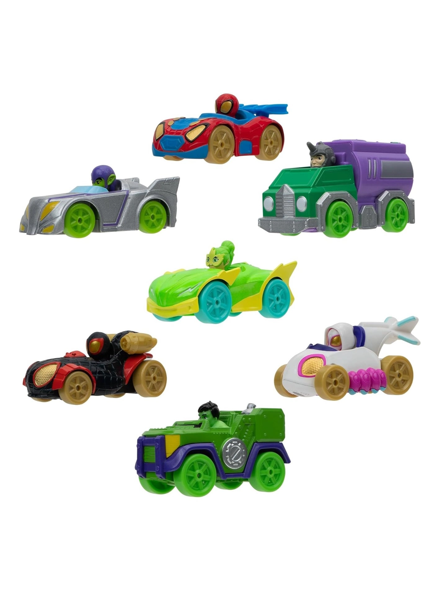 JASWAR Spidey 'N' Friends Amazing Metals - Collectible Marvel Action Figures 7 pcs