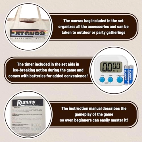 Rummy Cube Game Set - English 15 years and up 106 tiles