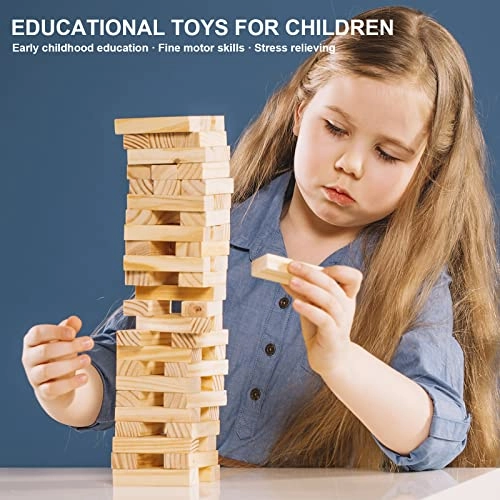 Wooden Plank Building Blocks - 200 pcs