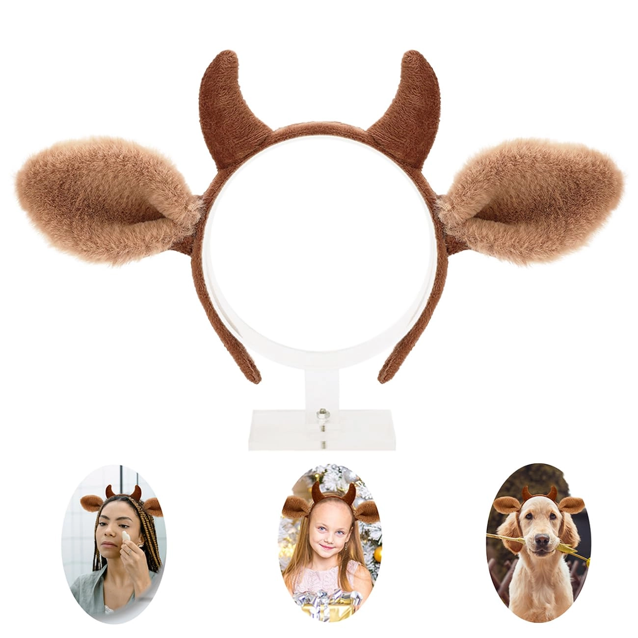 beviliu Cow Ears Headband - 1.00 Count womens One Size