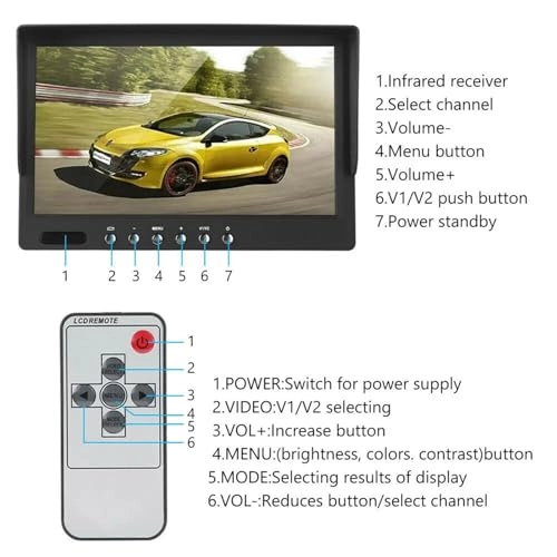 AHD Monitor - 7 inch