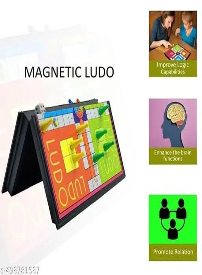 Magnetic Game 3 in 1 - Chess Ludo Snakesladder
