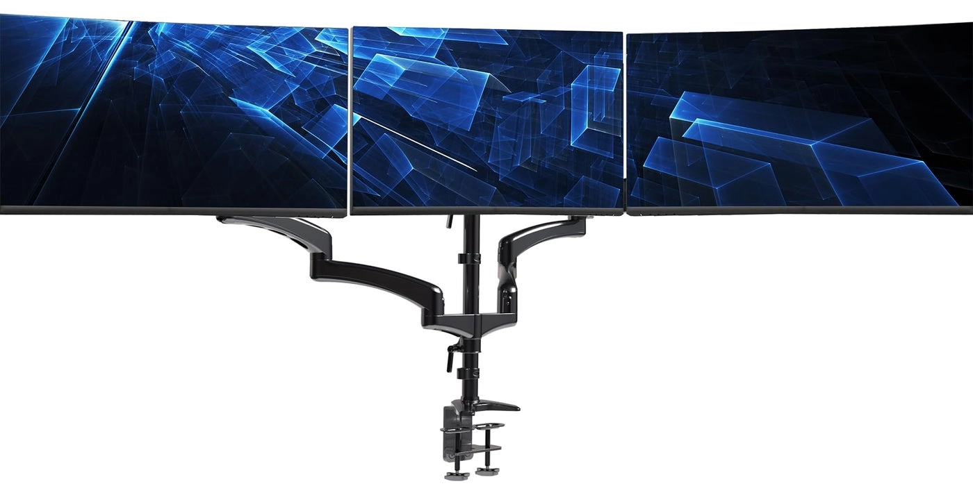 VIVO Triple Pneumatic Monitor Mount - 3 32 inches