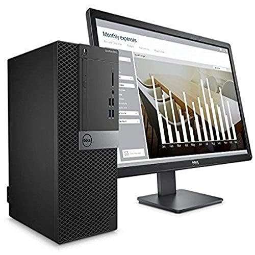 Lenovo Dell HP etc (Renewed) 21.5in Monitor - 1920x1080 + Quad Core i5 Desktop Computer - 8GB 256GB Core i5-8260U + Keyboard and Mouse