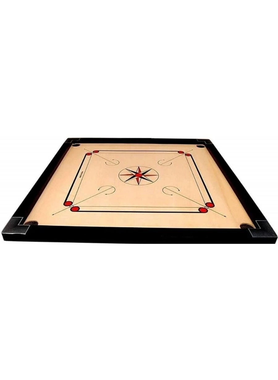 Carrom Board - Full Shiny Gloss Finish Coins Striker