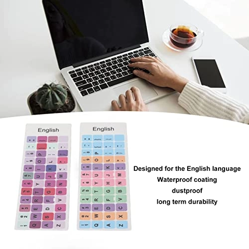Keyboard Stickers - 2pcs English PVC