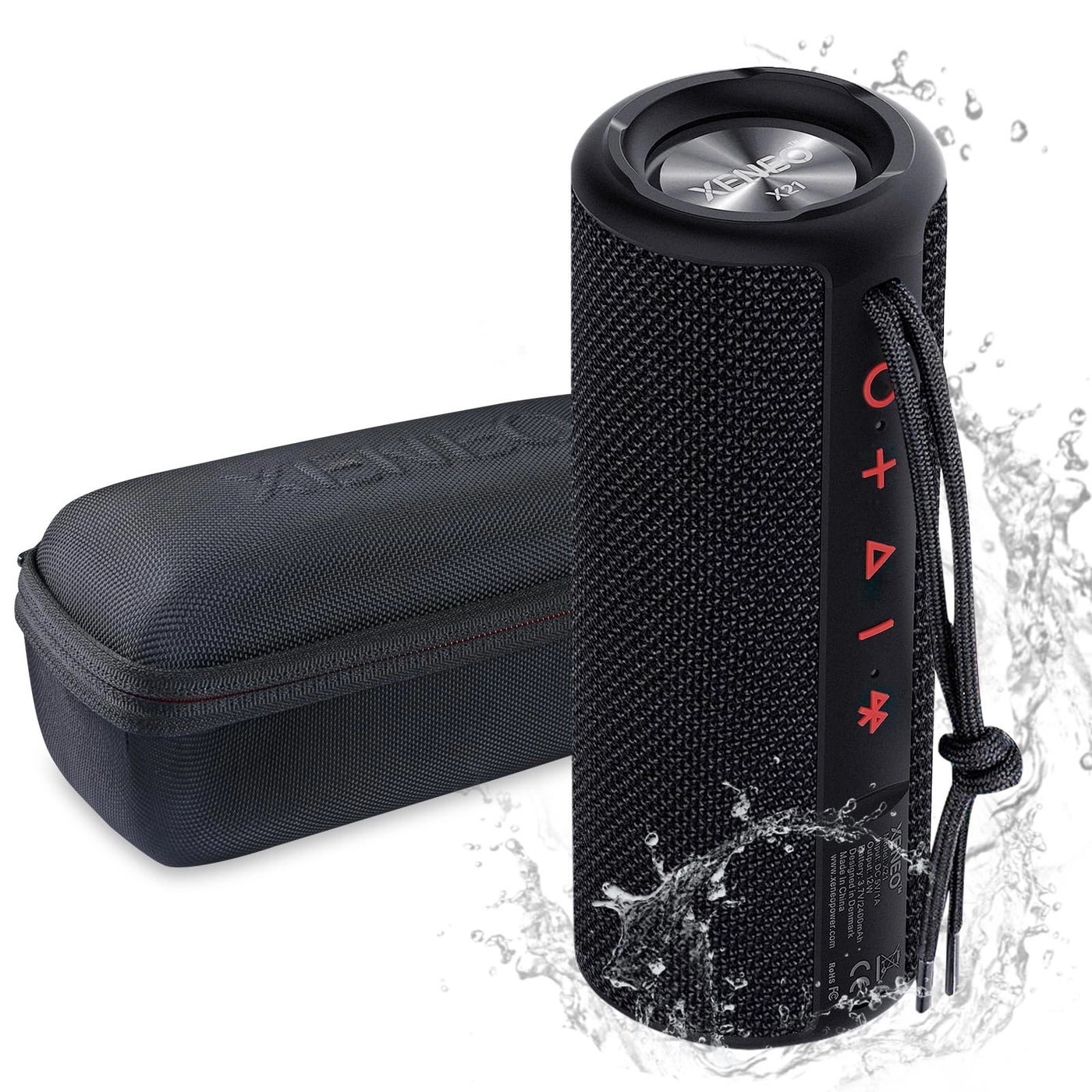 X21 - Portable Waterproof Hard Travel Case Included