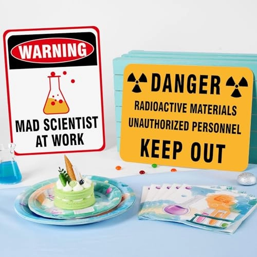 Science Signs - 9 PCS Birthday