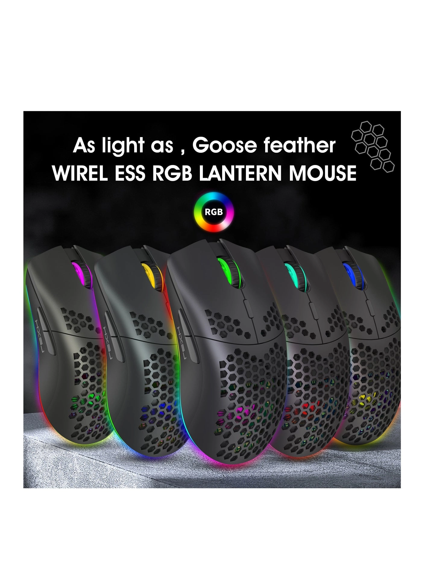FREEDOM-WOLF X8 Gaming Mechanical Mouse - Wireless