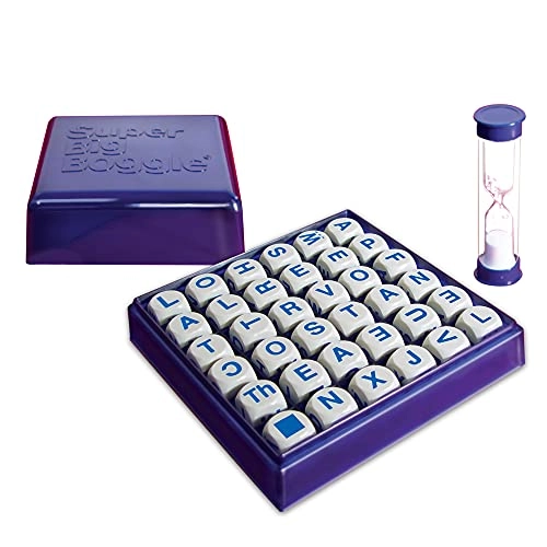 Super Big Boggle - 6x6 Grid 36 Letter Cubes 4 Minute Sand Timer