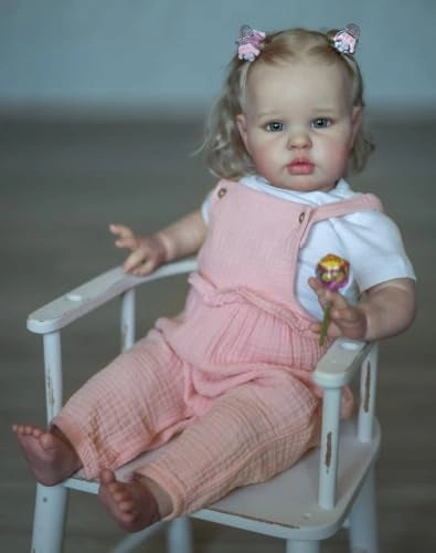 Zero Pam Ellie Reborn Baby Doll - 24 Inch Natural Curly Hair Ages 3+