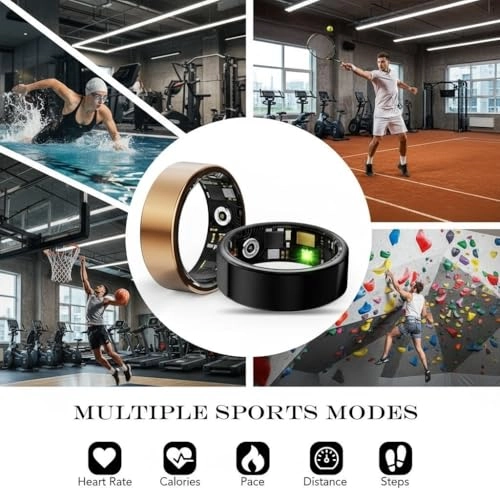 Ultra-Thin Smart Ring - Rose Gold 8