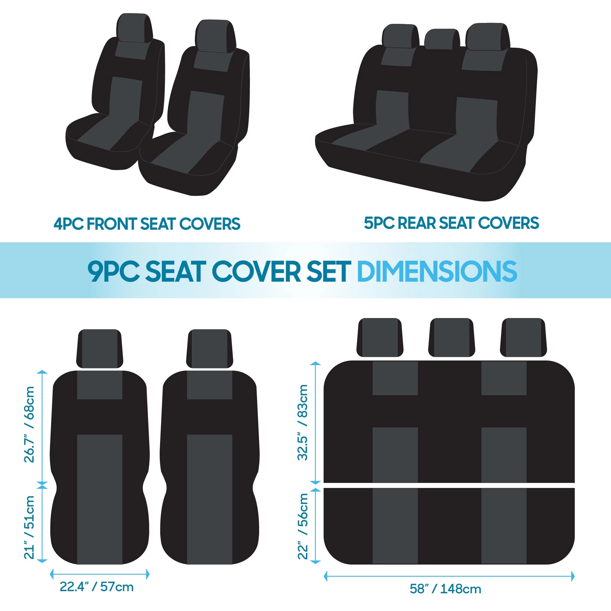 PolyPro Car Seat Covers - Solid Beige Universal Fit