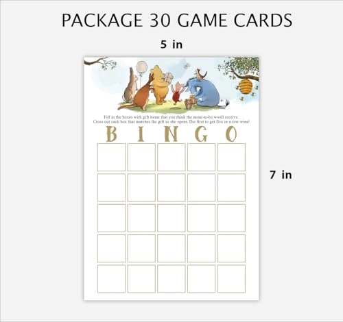Winnie Baby Shower Games - 30 piece(s) English Adult