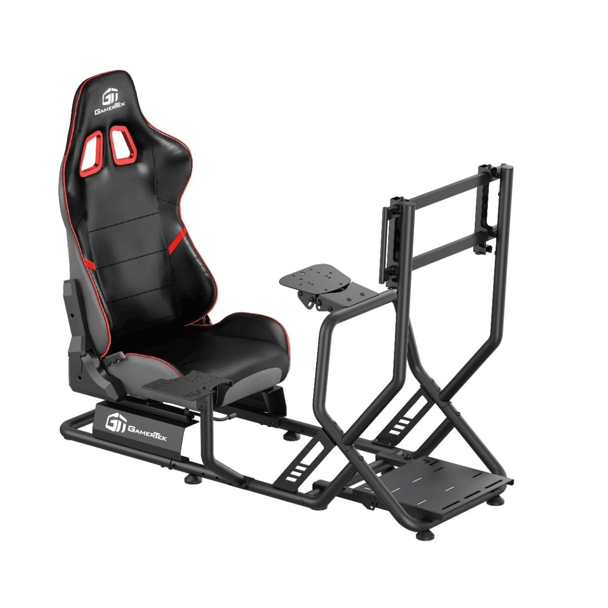 GamerTek GridMaster Racing Cockpit - High Quality PU 180MM Seat Adjustment