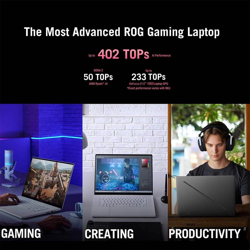 ROG Zephyrus G16 GA605WV-AI-OLED9132G - 16'' Ryzen AI 9 HX 370 32GB DDR5 1TB SSD