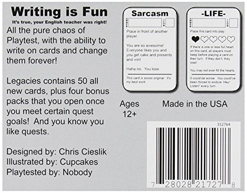 We Didn't Playtest This: Legacies