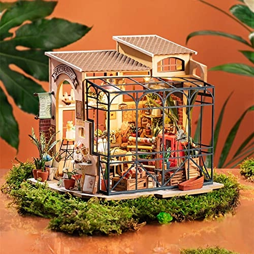 DIY Miniatures Dollhouse Kit - Emily's Florist 1/24