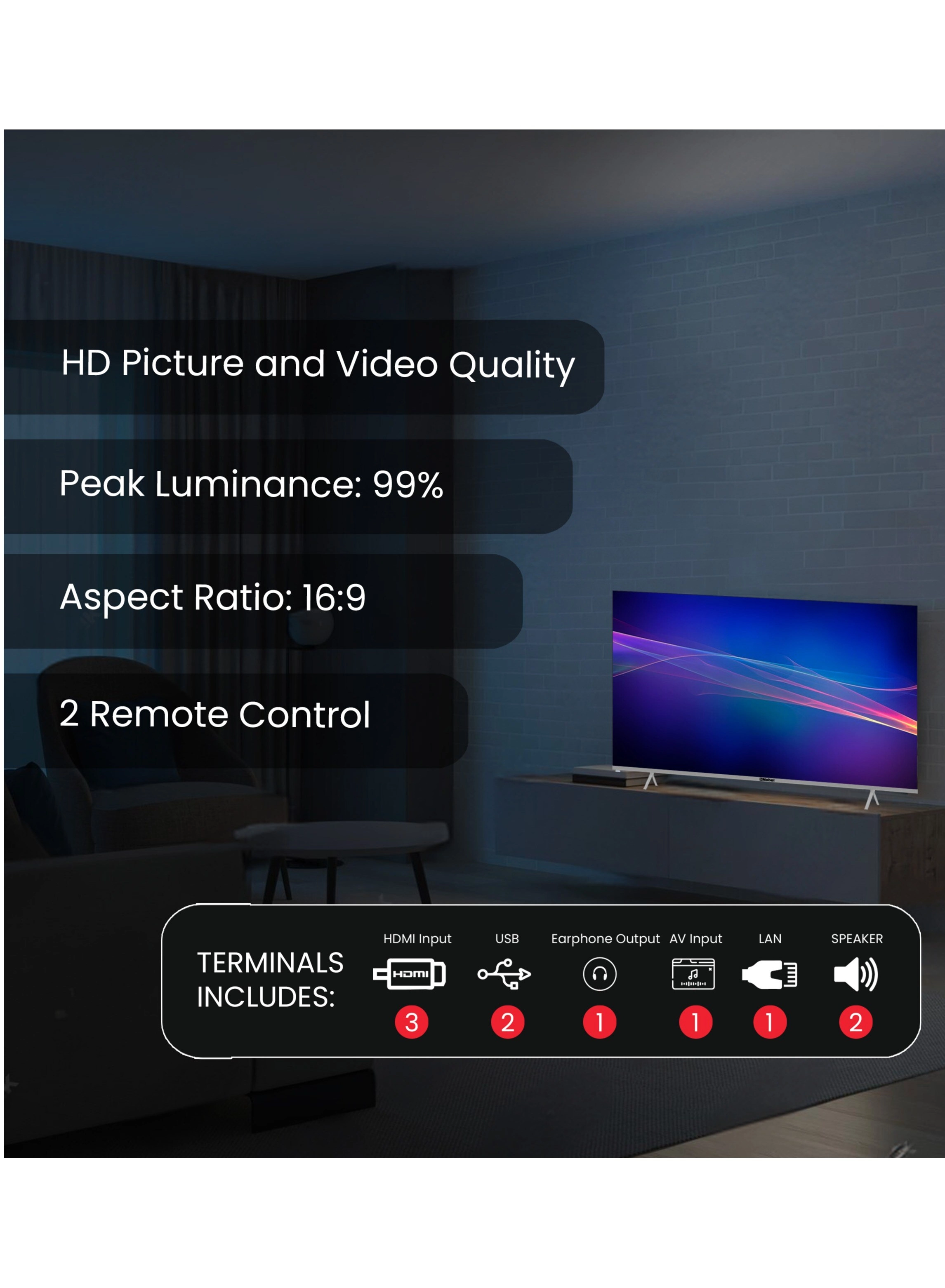 UHD75VIDS - 75 Inch