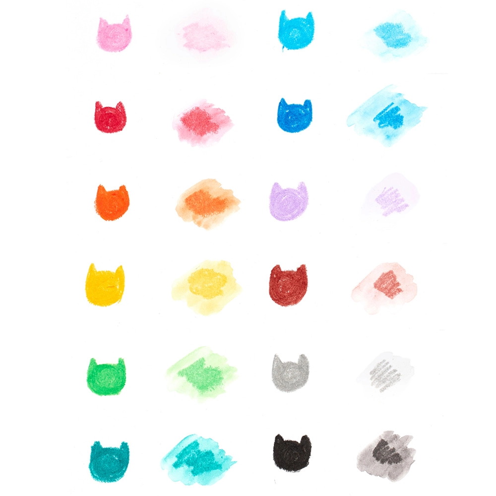 Cat Parade Watercolor Gel Crayons - 12 piece(s)