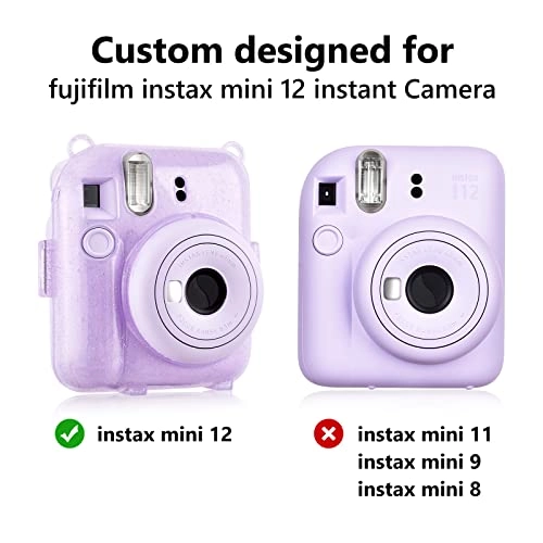 Clear Case - with Strap + Mini Photo Album - 80 Photos + Selfie Mirror + DIY Stickers - x2 + Color Filter - x4