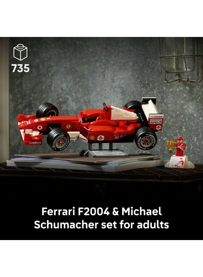Icons Ferrari F2004 & Michael Schumacher (11375) - F1 Car Model Kit Display Set