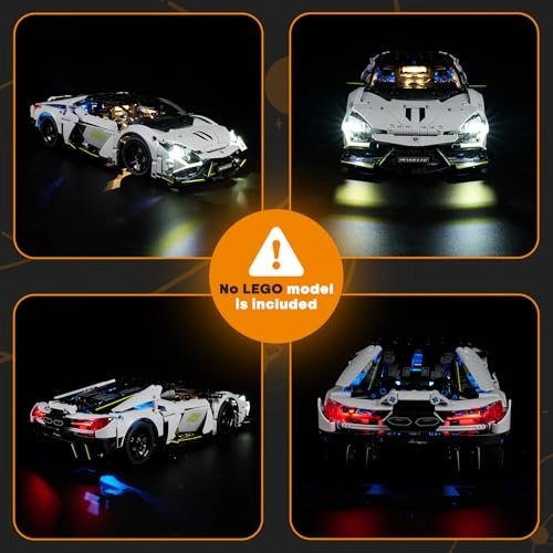 Lamborghini Revuelto Super-Sports-Car (42214) - LED Lighting Kit White