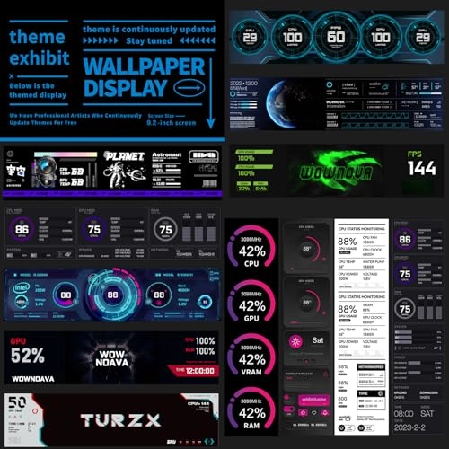 LCD Screen Inside PC Case - 9.2inch lcd screen inside pc case 9.2 Inches 1920 x 462