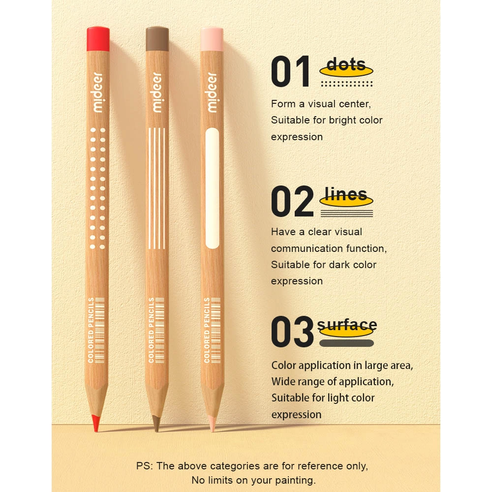 Vibrant Coloring Pencils - 36 pcs