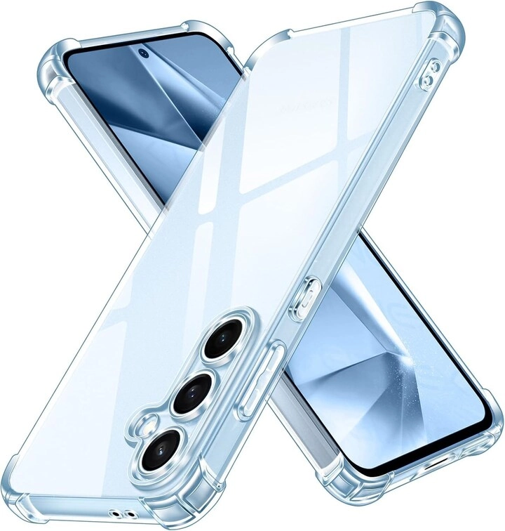 Muzz International Liquid Gel Rubber Bumper Case Slim Hard Shell for Samsung Galaxy S24 FE