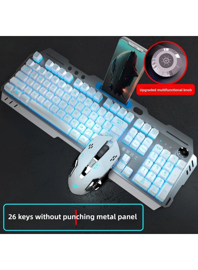 Mechanical Feel Keyboard And Mouse - Wired