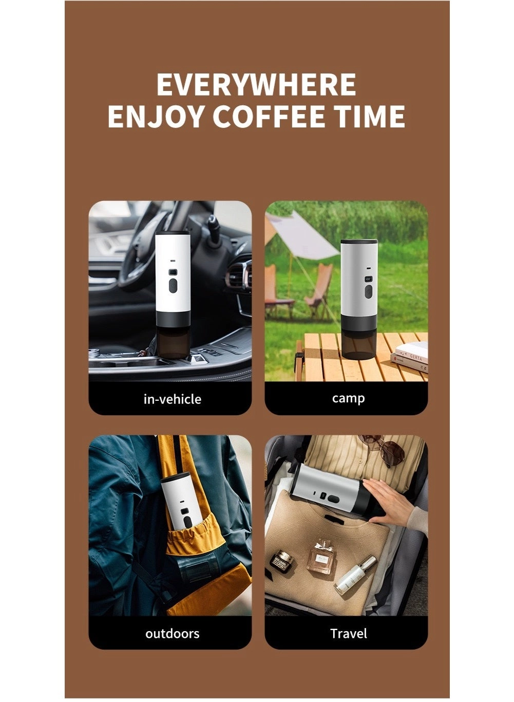 Portable Espresso Machine - 2-in-1 7500mAh USB-C