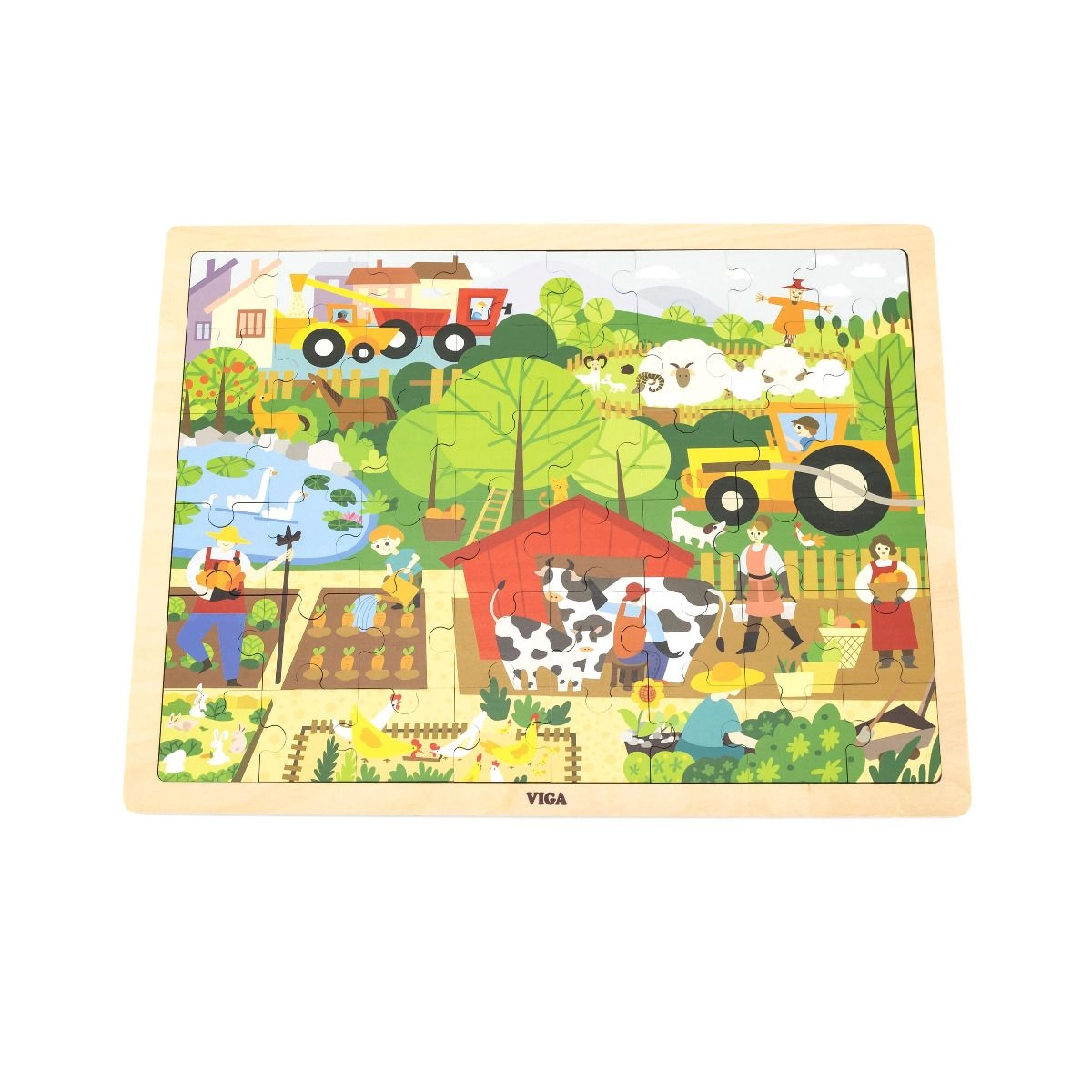 VIGA 4-Puzzle Set - 3 + 48pcs