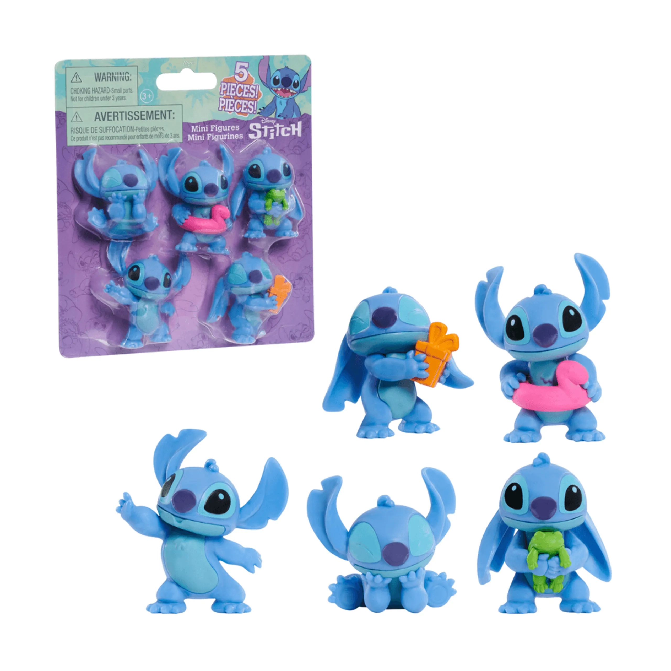 Just Play Collectible Stitch Figure Set - Lilo & Stitch - 5 pcs