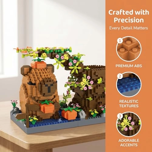Capybara building blocks pen holder - Capybara 1100pcs
