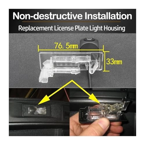 Reverse car rear view camera - Night vision Wired 720 x 540 pixels