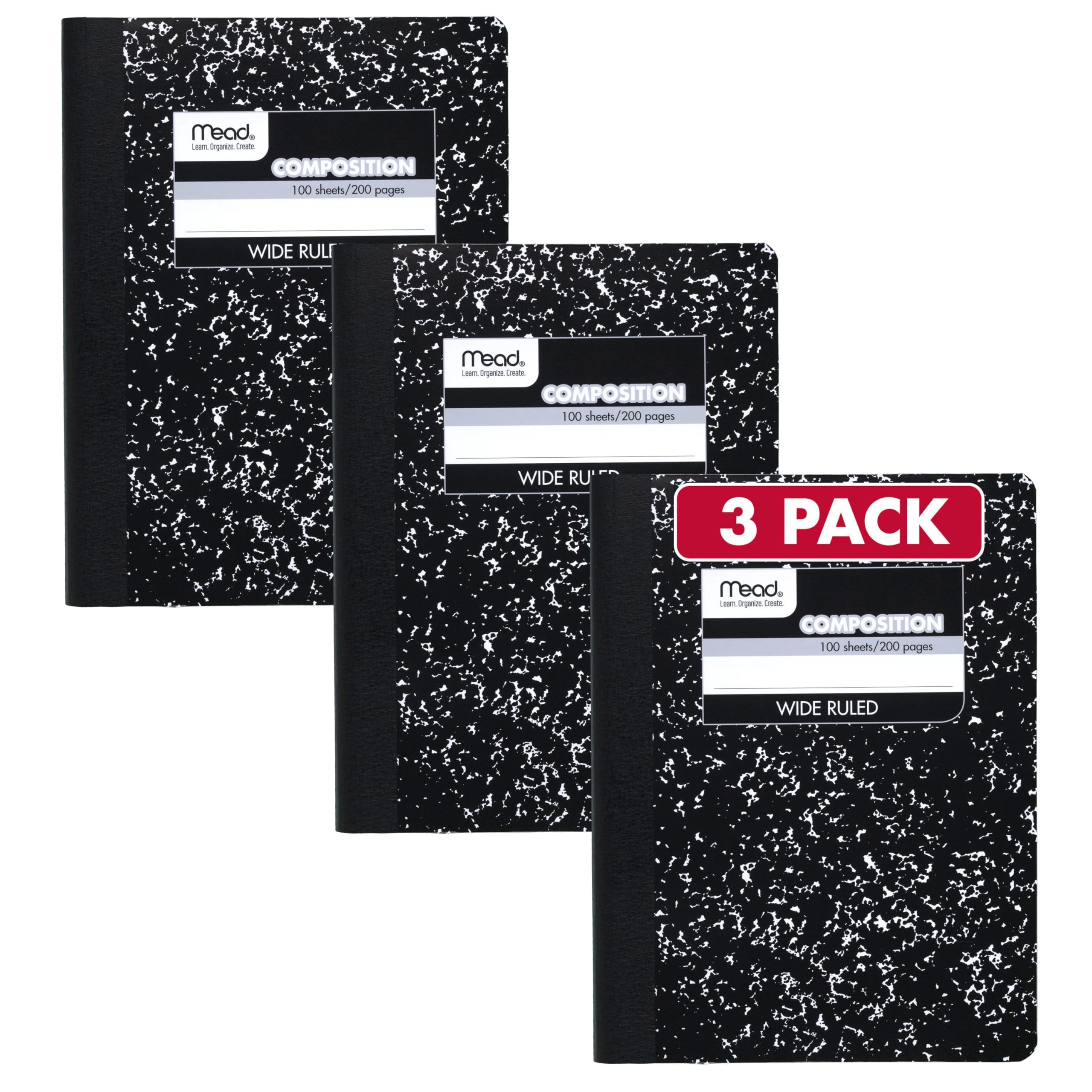 Composition Notebook 7-1/2" x 9-3/4" Softcover - Lined 100 Sheets