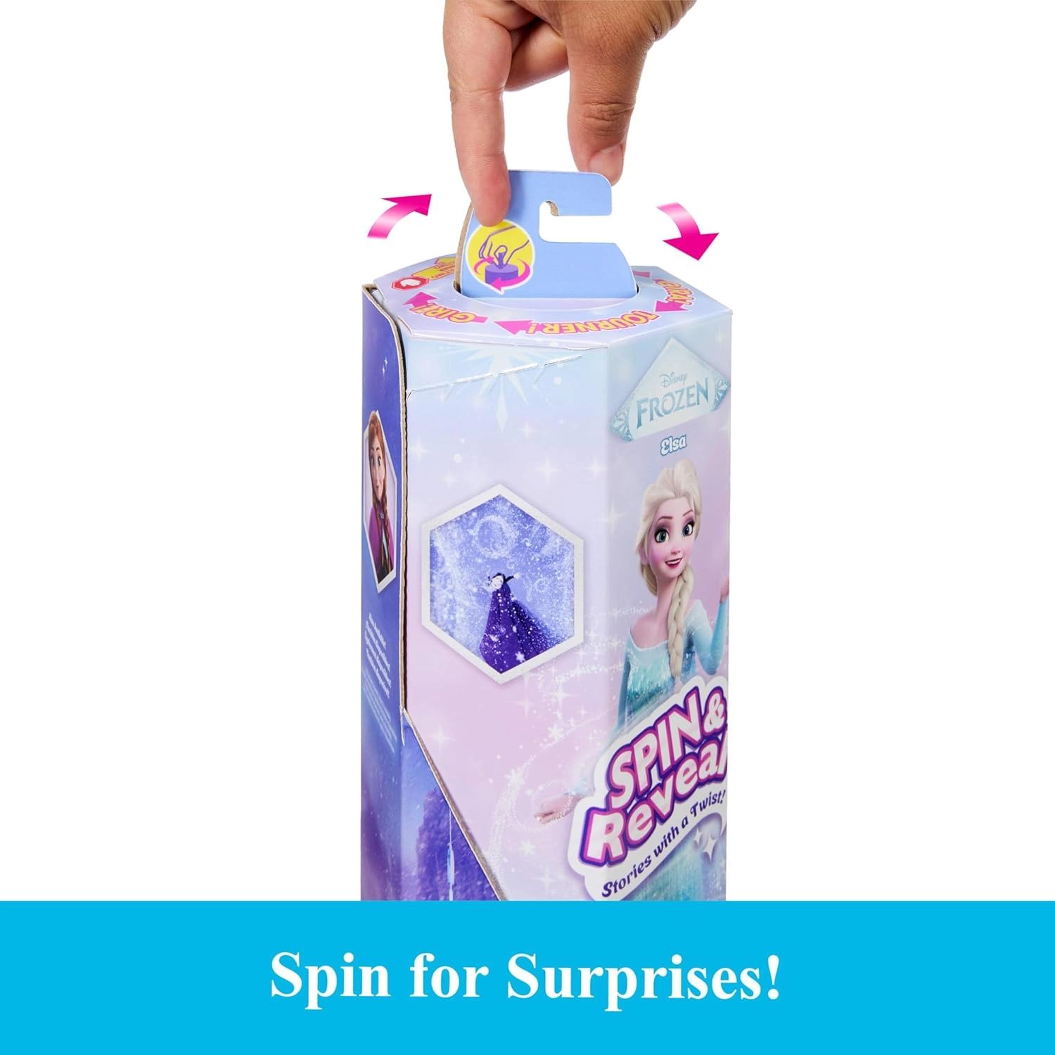 Elsa Fashion Doll - Frozen Spin & Reveal 11 Surprises