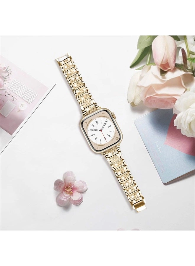 Bling Rhinestone Diamond Metal Strap 45mm Alloy
